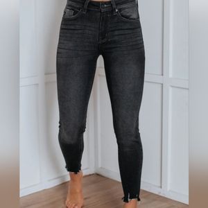 Kancan high rise ankle skinny jeans black 9/28